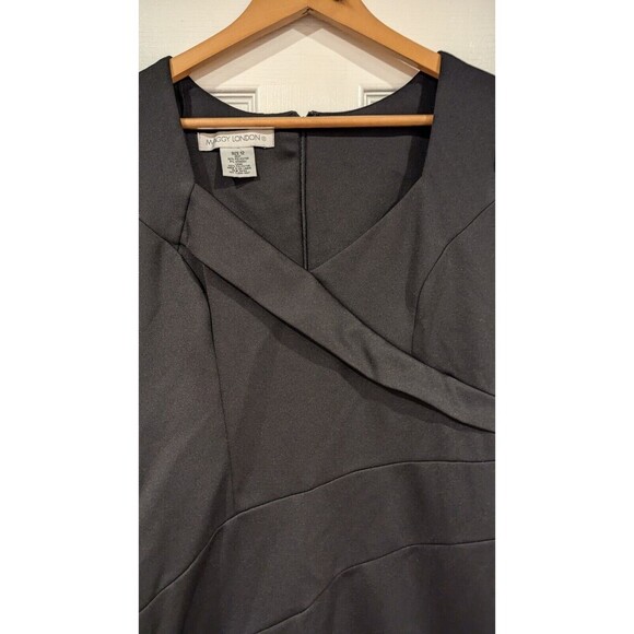 Maggy London Bodycon sexy jersey knit sheath dress Sz 12 LBD Stretchy Formal‎ - Picture 2 of 3